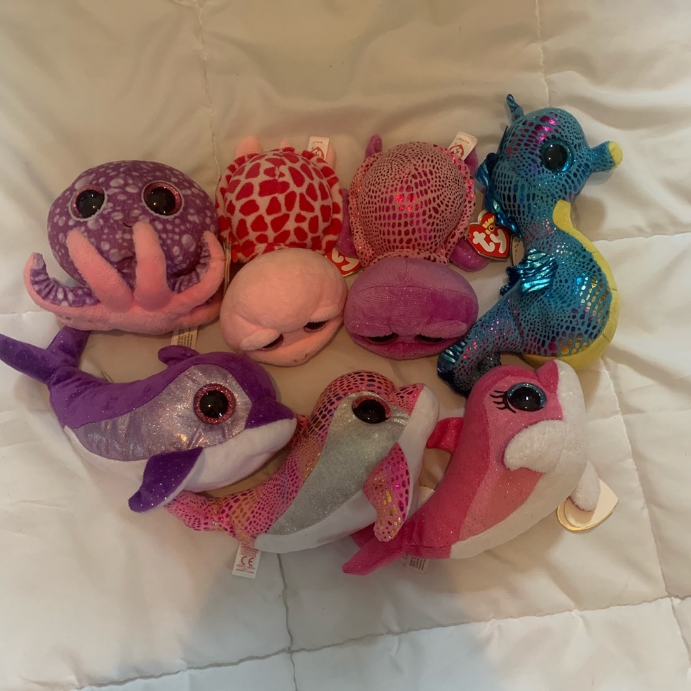Under the sea beanie boo set